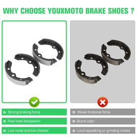 Youxmoto brake shoes for Club Car DS installation, reliable stopping power