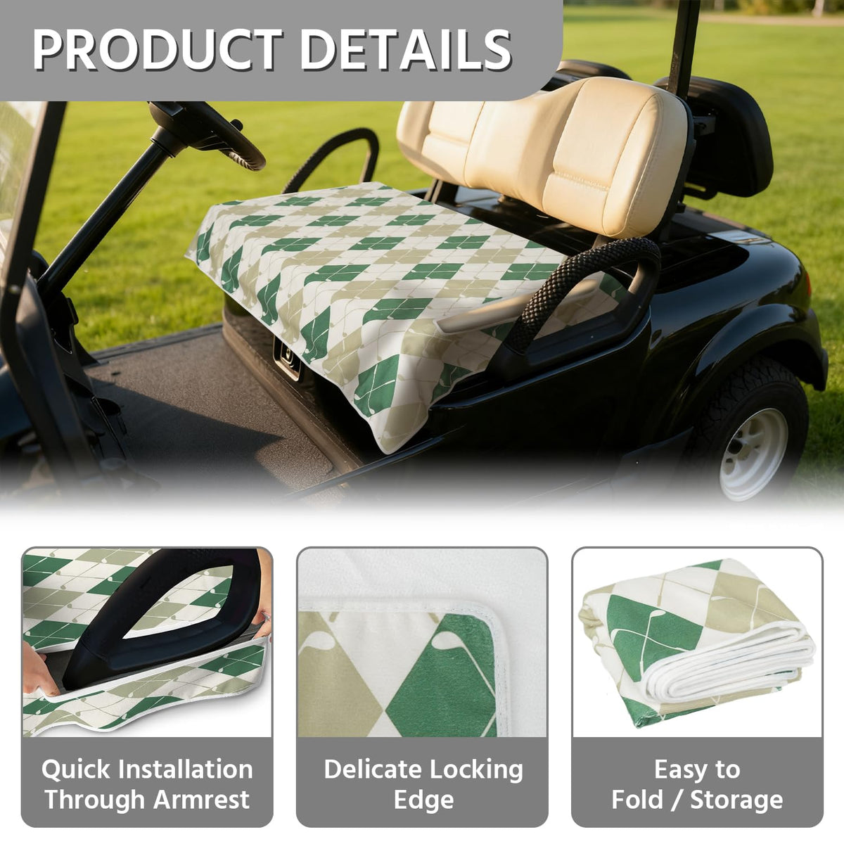 yrhsnclsdg golf cart seat blanket durability protecting against dirt and wear