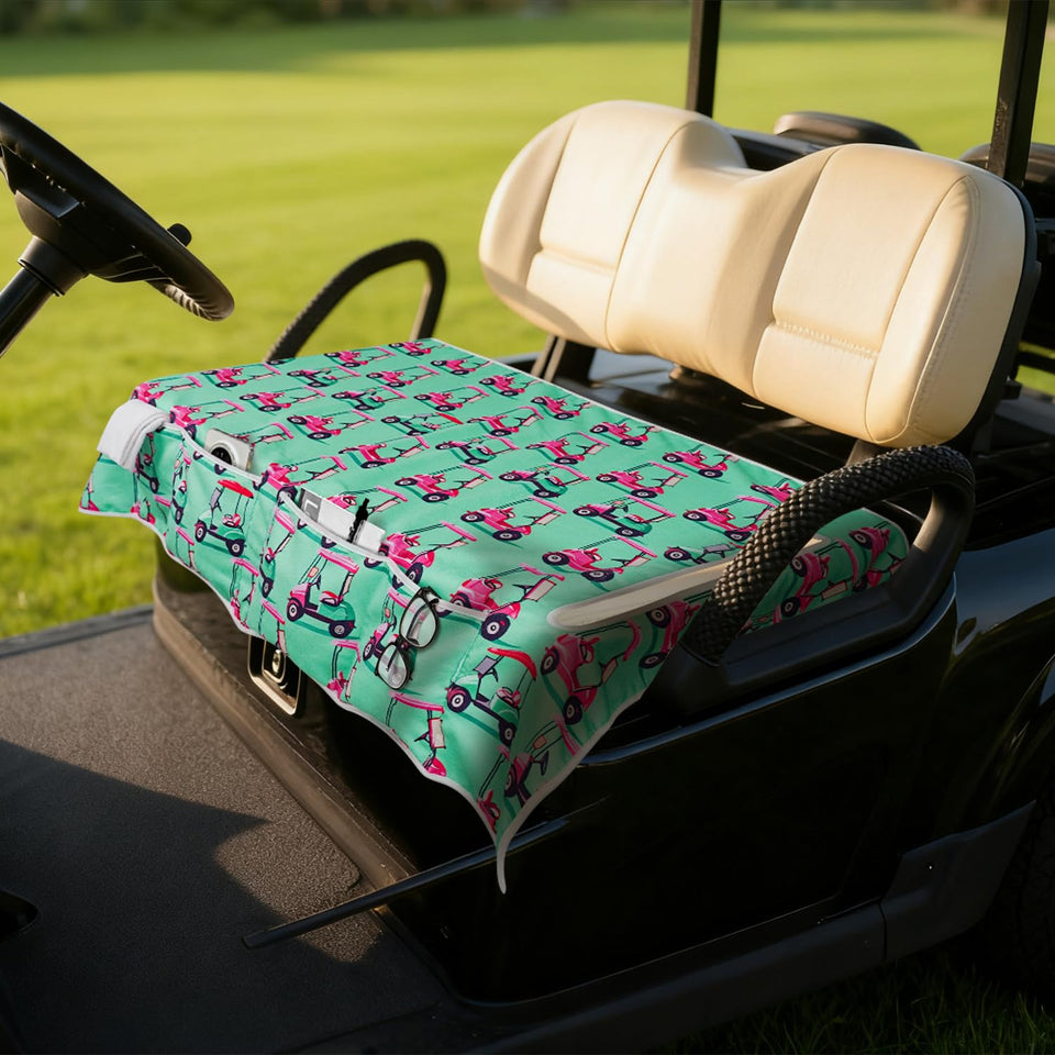 yrhsnclsdg golf cart seat cover universal 2-seat fit keeps seats clean and comfortable.
