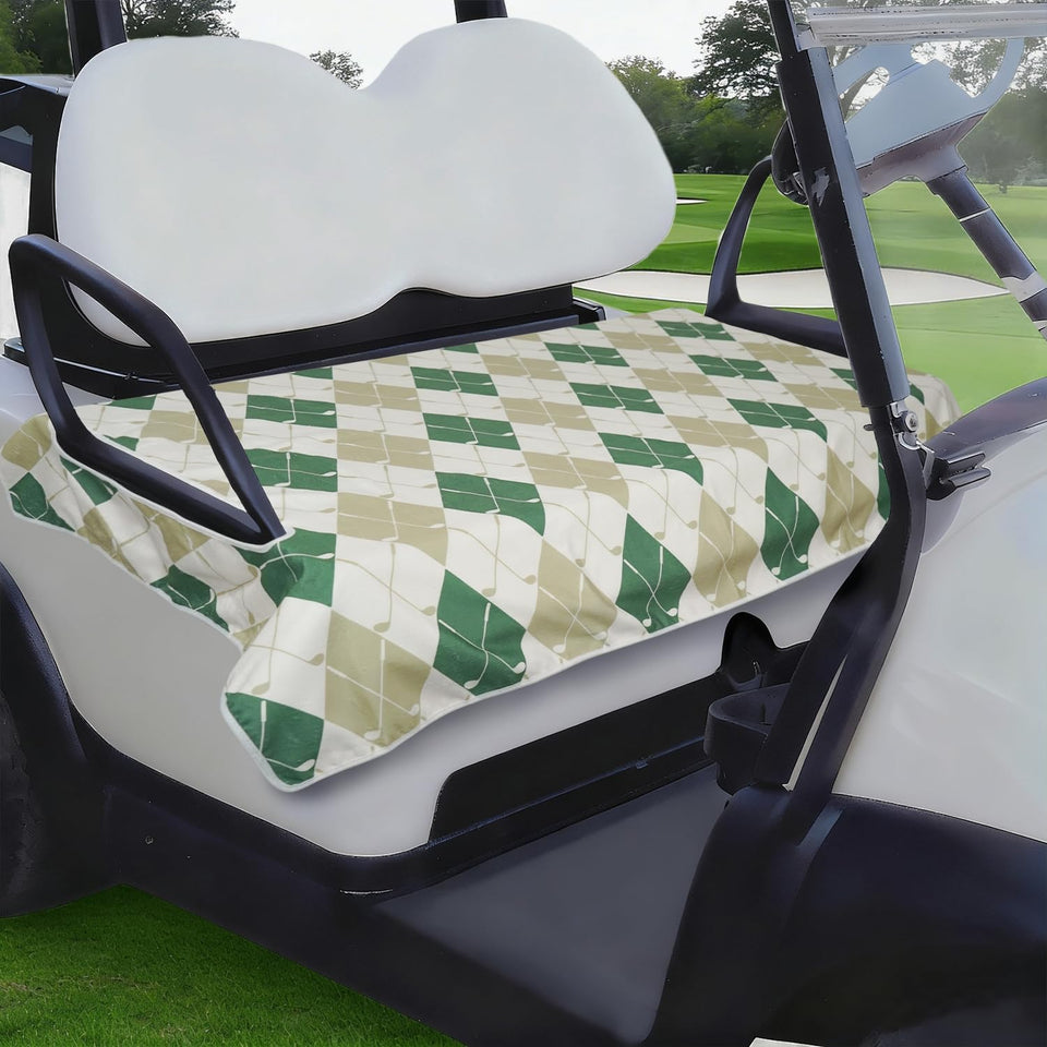 yrhsnclsdg golf cart seat cover universal fit enhances comfort for two-seat carts