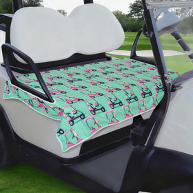 yrhsnclsdg Golf Cart Seat Covers with universal fit protect two-seat carts from dirt.