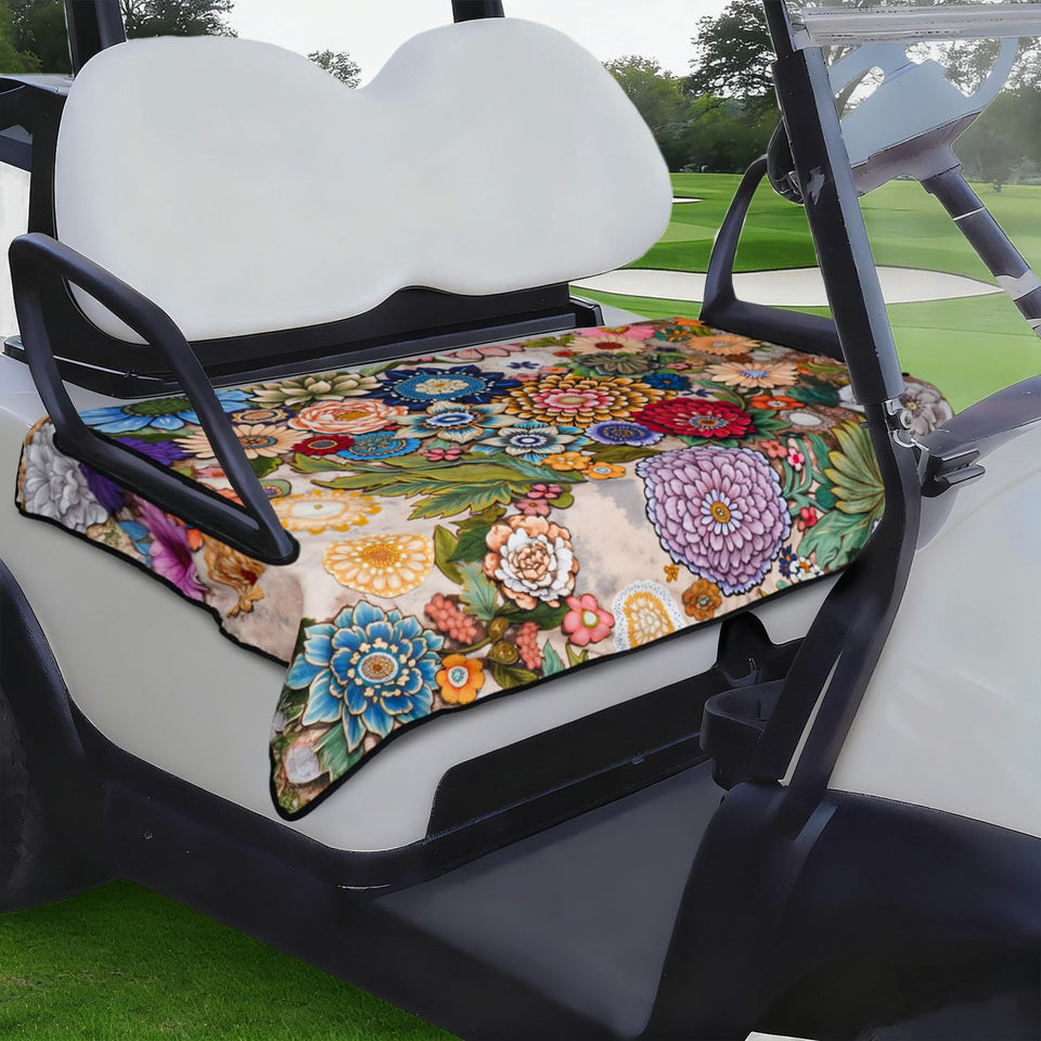yrhsnclsdg seat cover universal fit improves comfort on 2-seat golf carts.