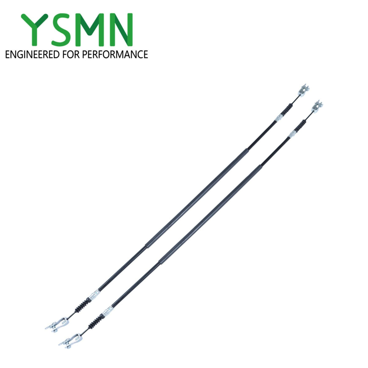 YSMN installation-ready brake cables on a Club Car DS chassis