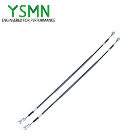YSMN installation-ready brake cables on a Club Car DS chassis
