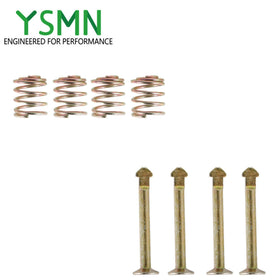 Label on YSMN brake shoes spring kit showing compatible models