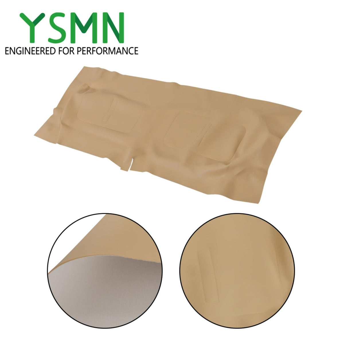 YSMN EZGO interior fit close-up for backrest cover