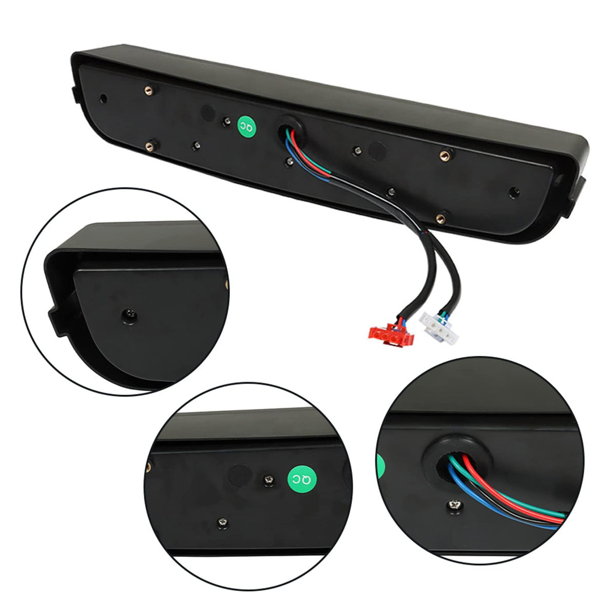 YSMN headlight bar wiring diagram illustrates simple 12V setup