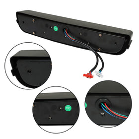 YSMN headlight bar wiring diagram illustrates simple 12V setup