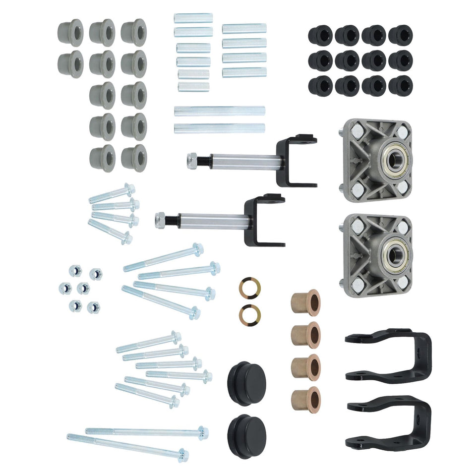 YSMN Golf Front End Kit assembly view for Club Car Precedent front-end repair