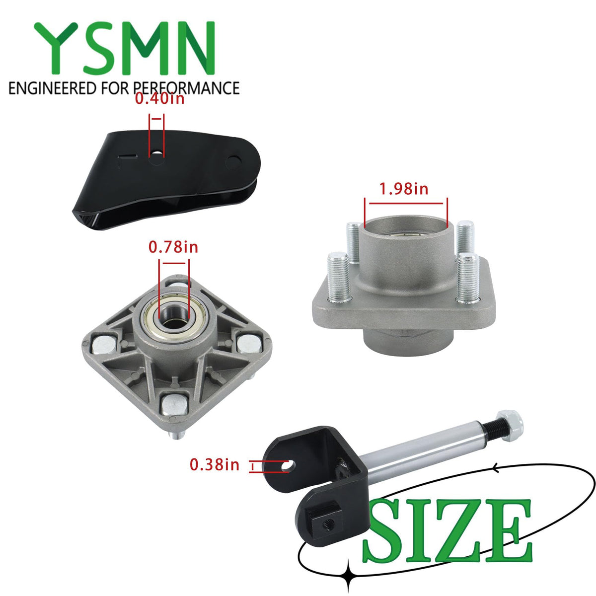 YSMN control arm iron sleeves ensure proper fit across Precedent variants