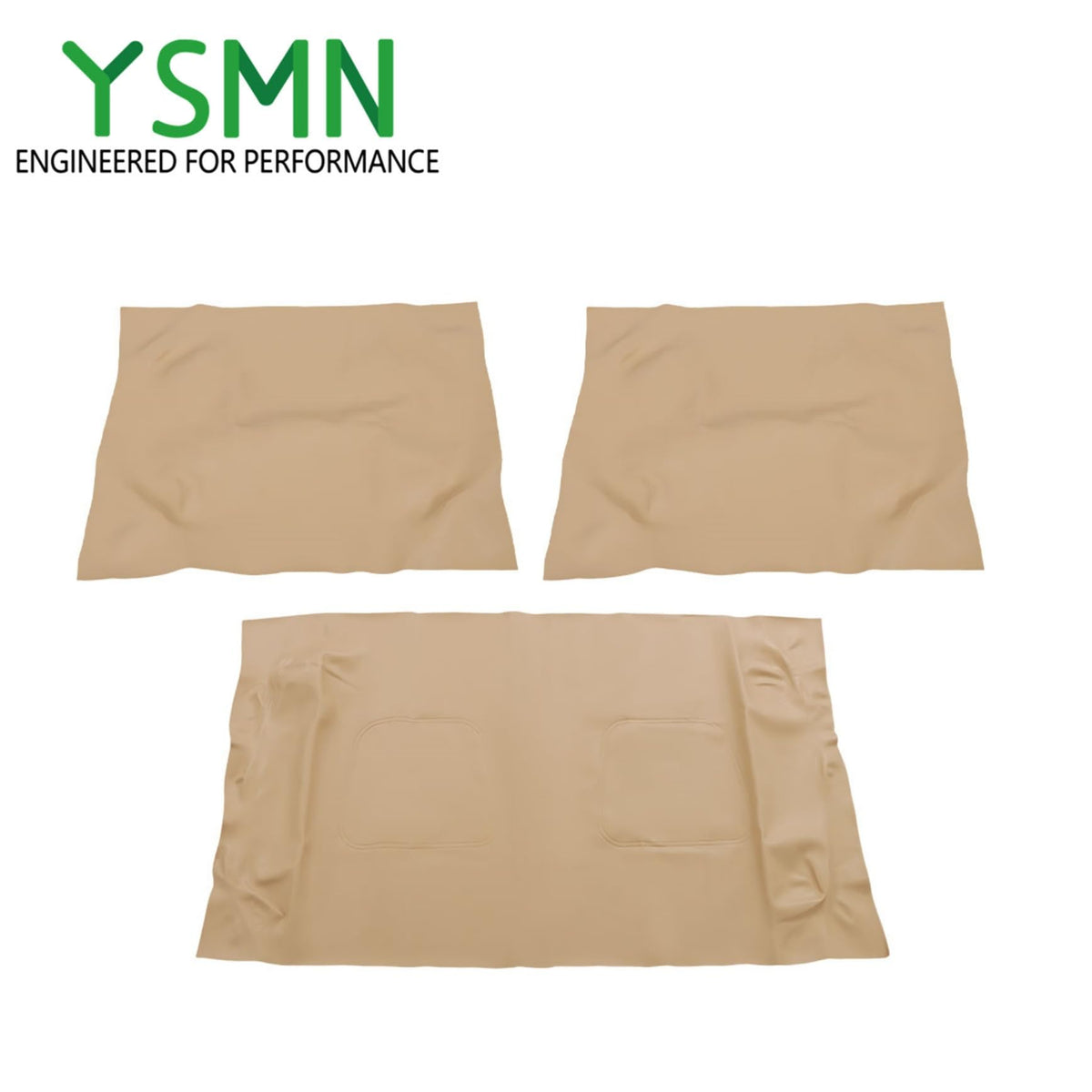 Close-up stitching on YSMN seat cover showing durable seams