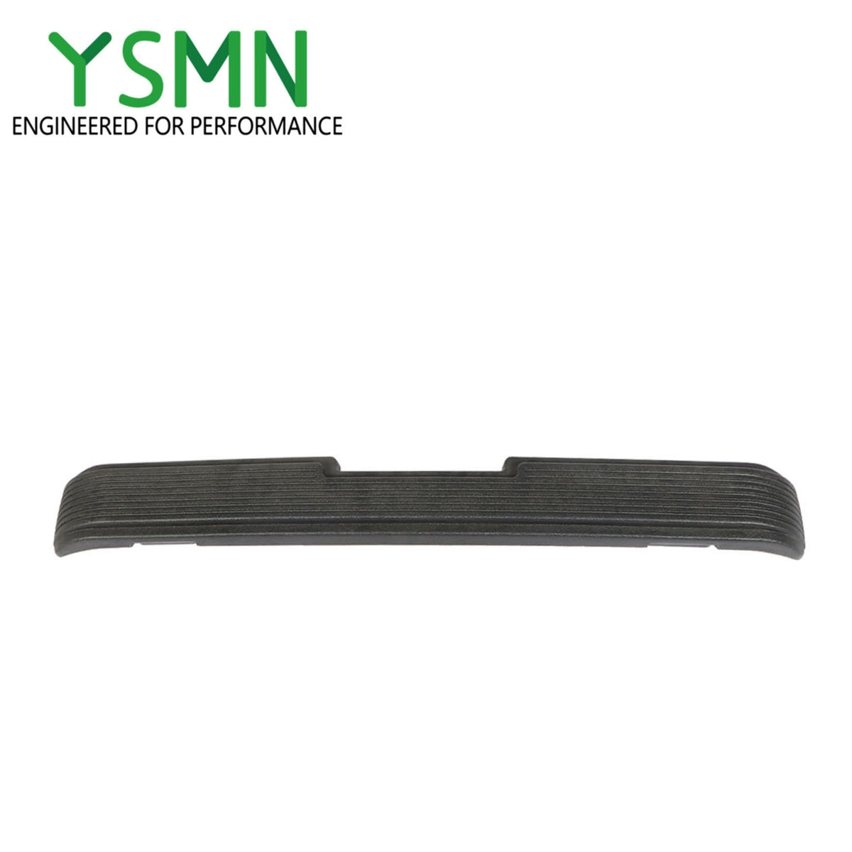 Close-up of YSMN bumper material shows sturdy, weather-resistant construction.