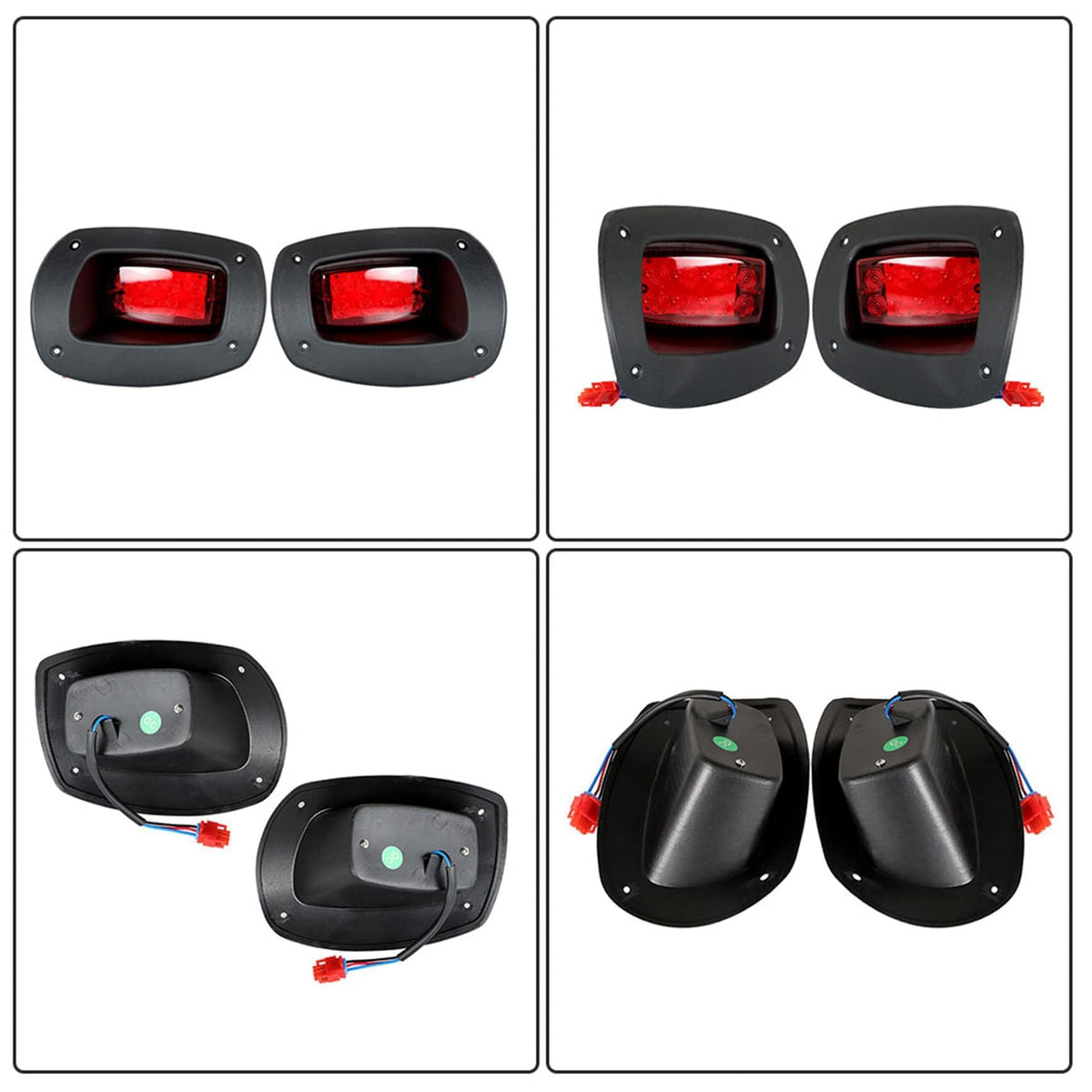 YSMN EZGO RXV tail light with fixed red lampshade for durability