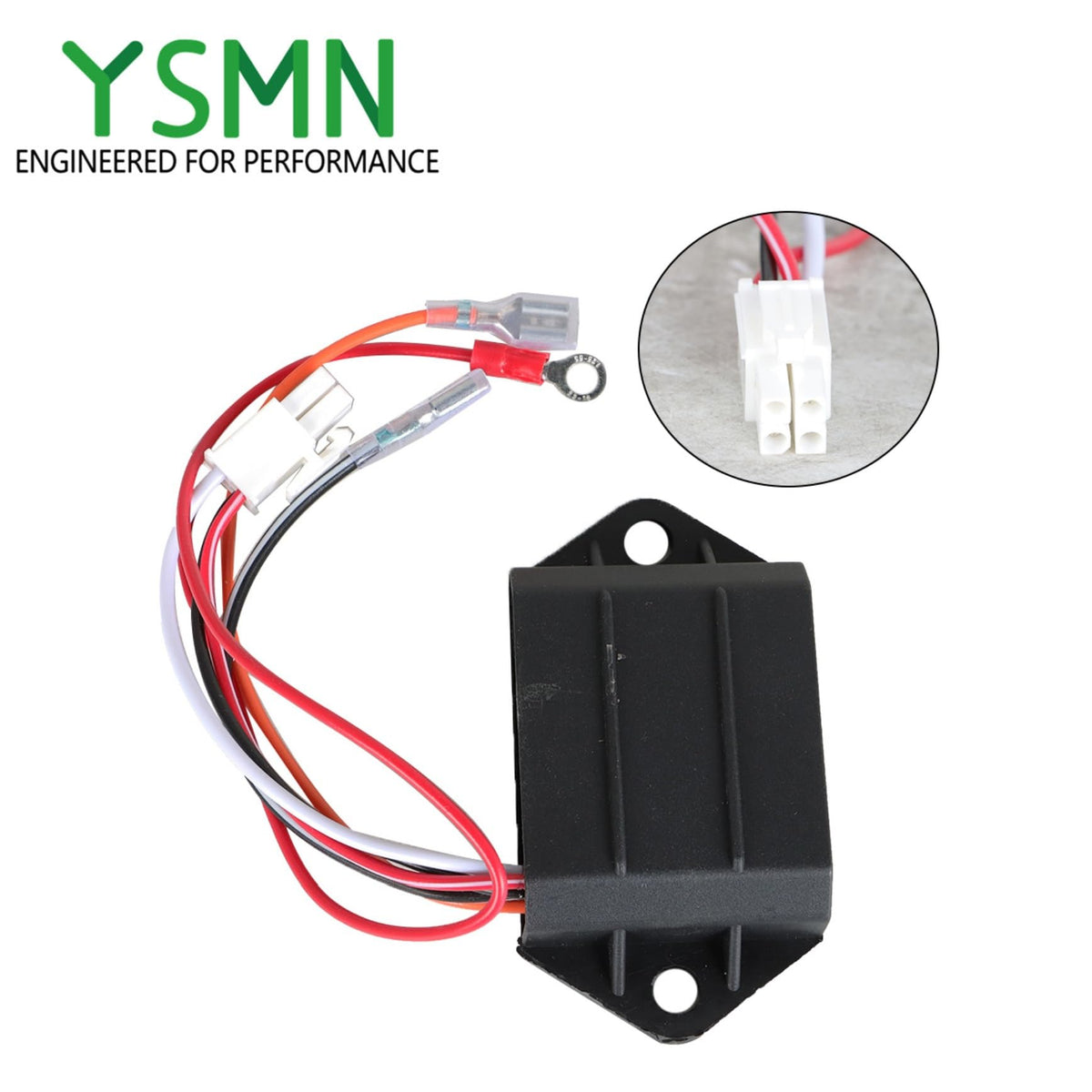 YSMN packaging display showing EZGO compatibility and parts