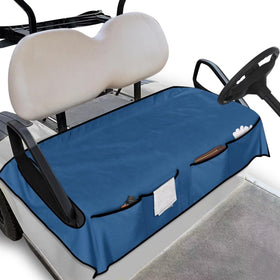 Yspwyqan blue pattern golf cart seat cover protects EZGO, Yamaha, and Club Car seats.