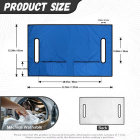 Yspwyqan Blue Print seat cover machine washable for quick cleaning.