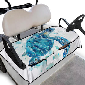 Yspwyqan blue sea turtle seat cover universal fit protects golf cart seats