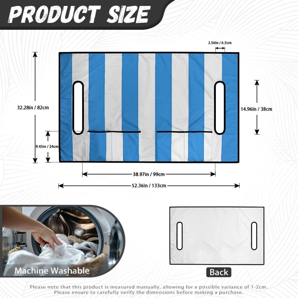 Yspwyqan Blue Stripes seat cover is easy to install