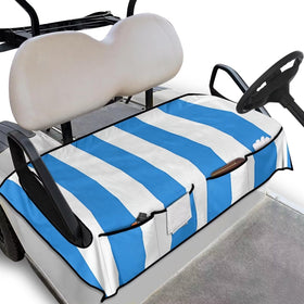 Yspwyqan Blue Stripes seat cover main view shows durable, breathable protection