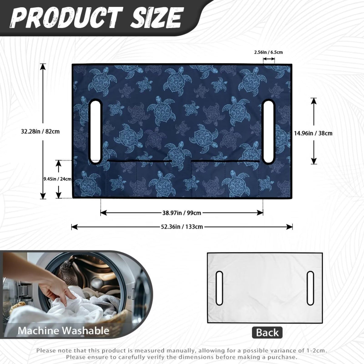 Yspwyqan Blue Turtle seat cover easy-clean fabric resists stains