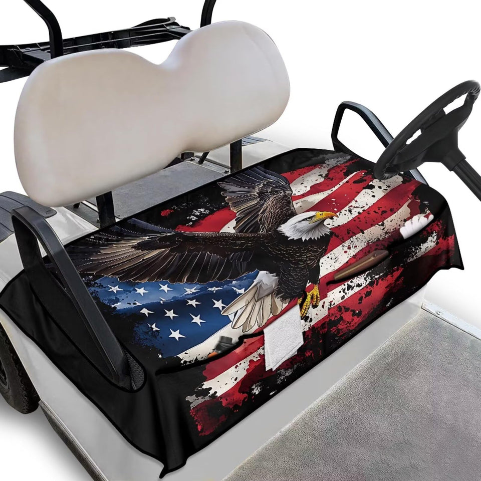 Yspwyqan Eagle Flag seat cover with anti-slip grip for secure seating