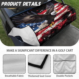 Two pockets provide convenient storage for towels and tools