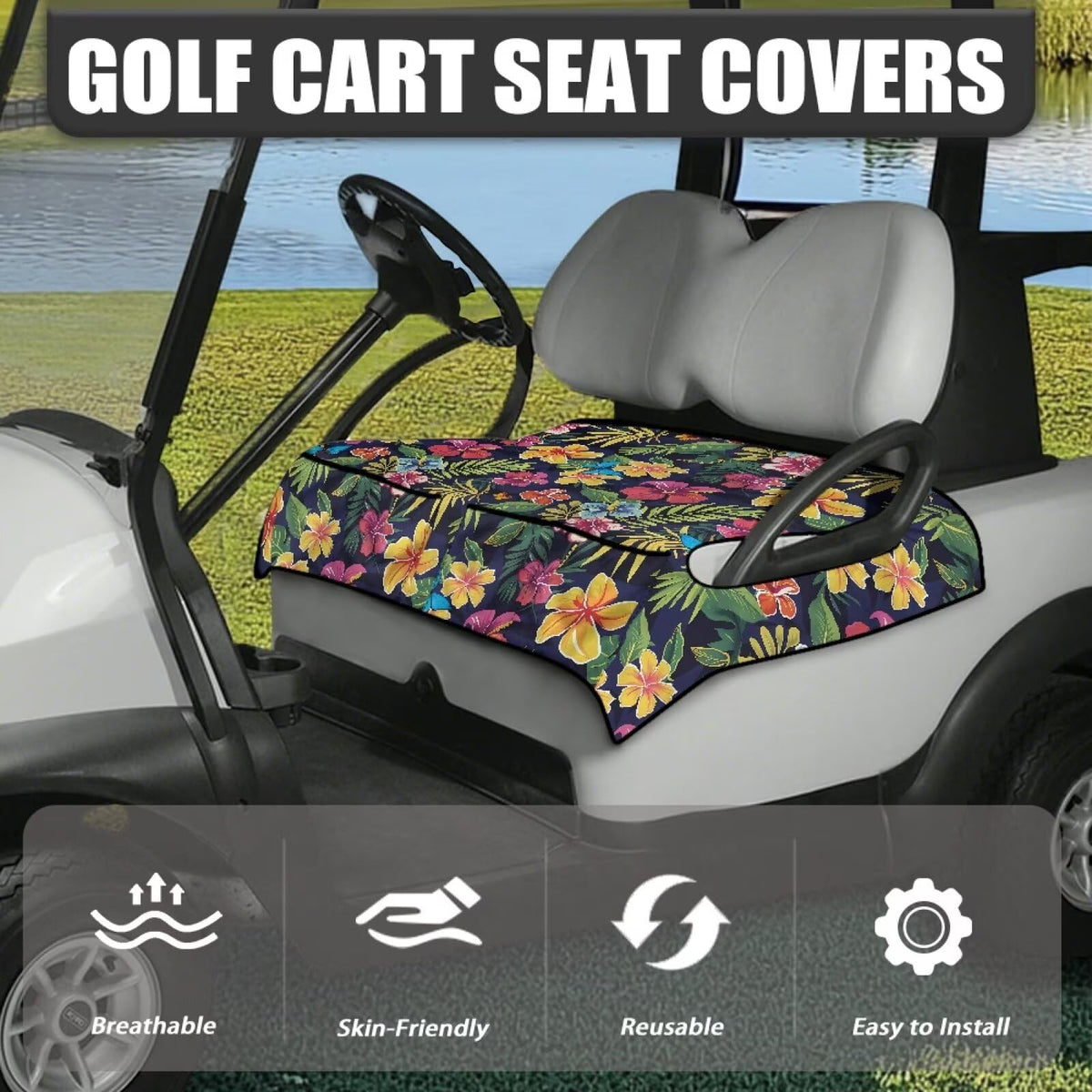 Yspwyqan four-season golf cart seat cover protecting interior
