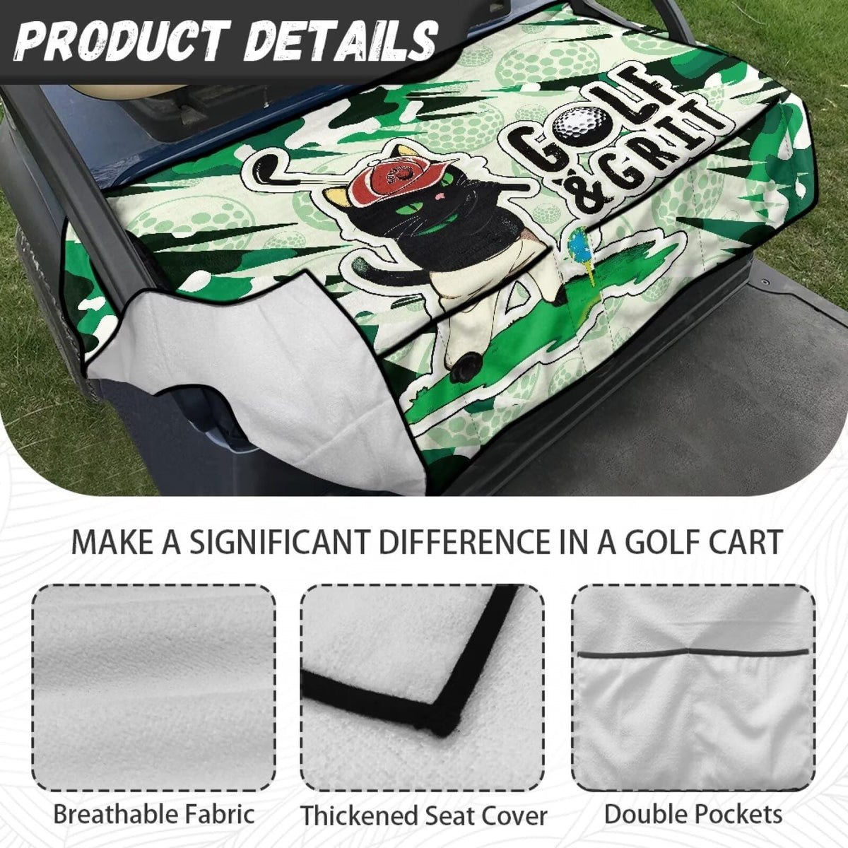 Yspwyqan pocket-design seat cover adds convenient storage on the go
