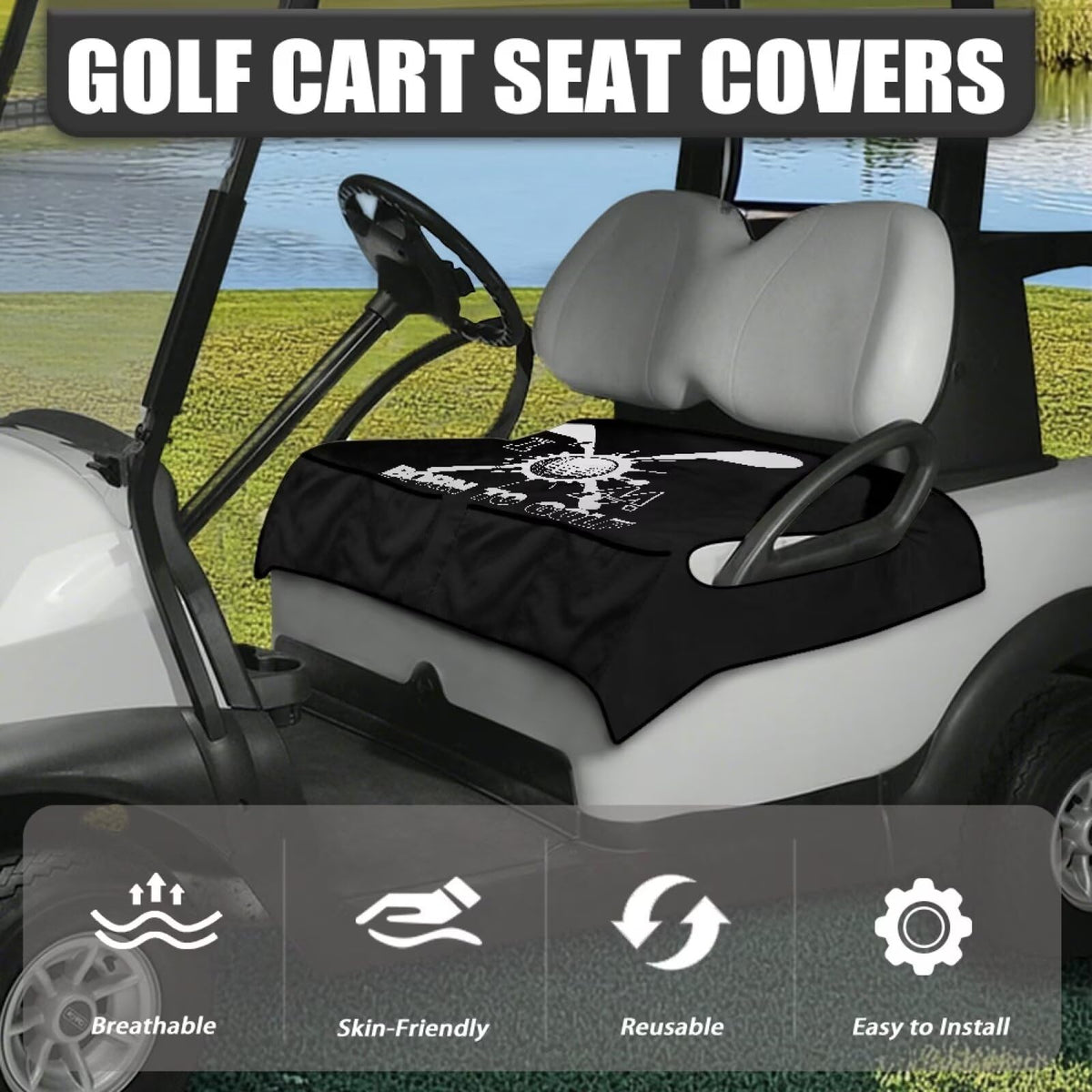 Yspwyqan easy-install seat cover mounts quickly without tools.