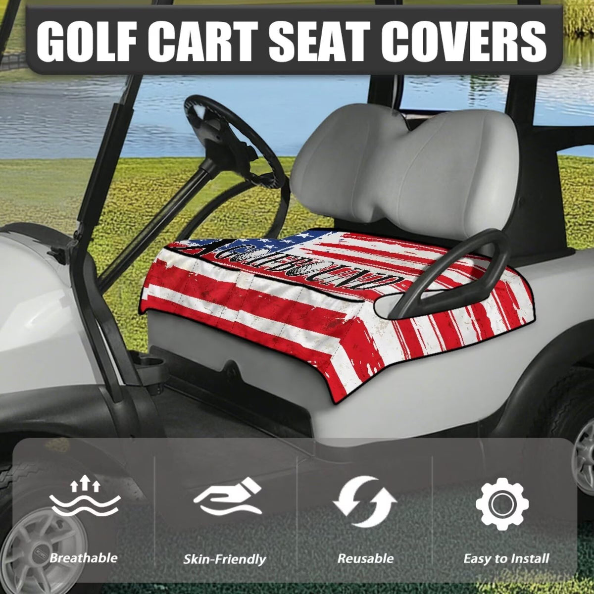 Yspwyqan seat cover installs easily without tools.