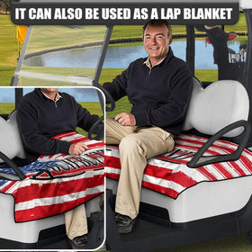 Yspwyqan golf cart seat cover with four pockets adds storage.