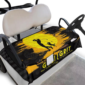 Yspwyqan golf seat cover on EZGO fit protects seats with quick installation.