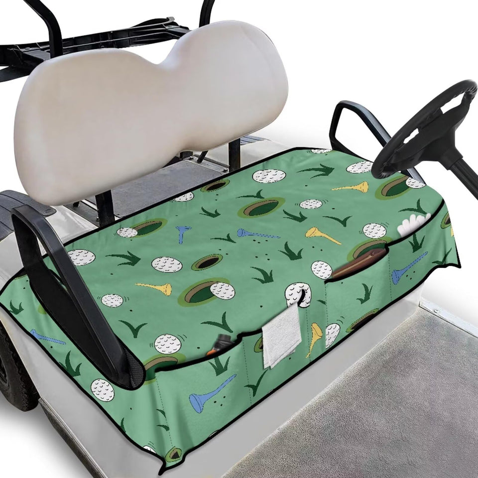 Yspwyqan golf seat cover with pockets adds storage and protects upholstery.