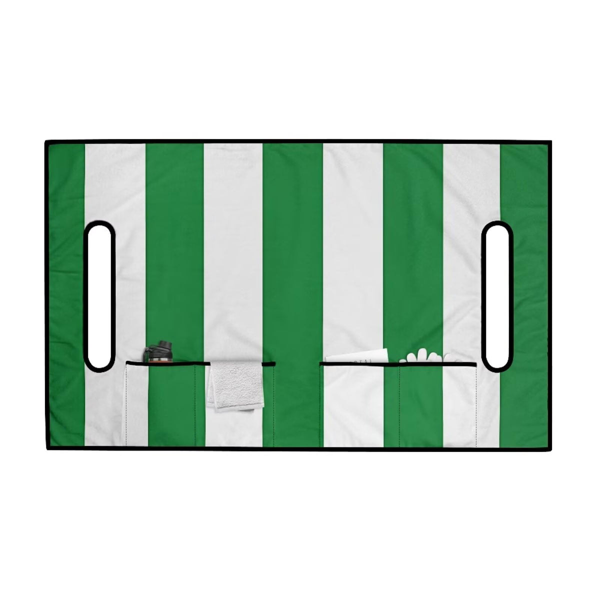 Yspwyqan green stripe seat cover all-season breathability and comfort.