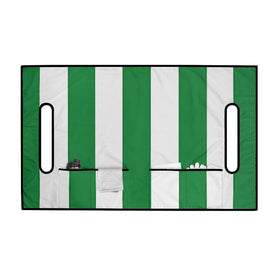Yspwyqan green stripe seat cover all-season breathability and comfort.