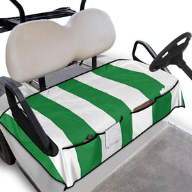 Yspwyqan green stripe seat cover front view protects seats.