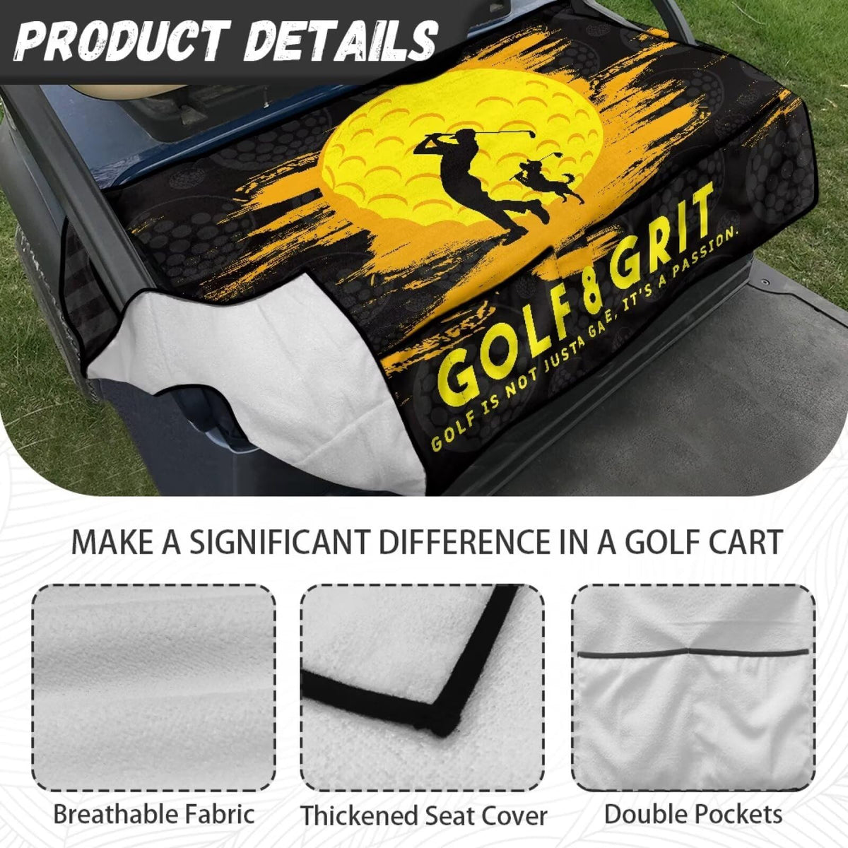 Yspwyqan lightweight golf blanket adds comfort in all seasons.