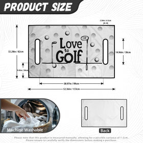 Yspwyqan Love Golf seat cover portable, foldable design for travel.