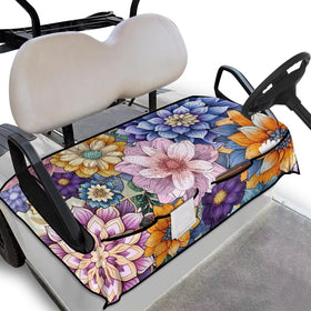 Yspwyqan Mandala Floral seat cover front view protects seats stylishly.
