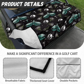 Yspwyqan universal seat cover installs easily on most golf carts.