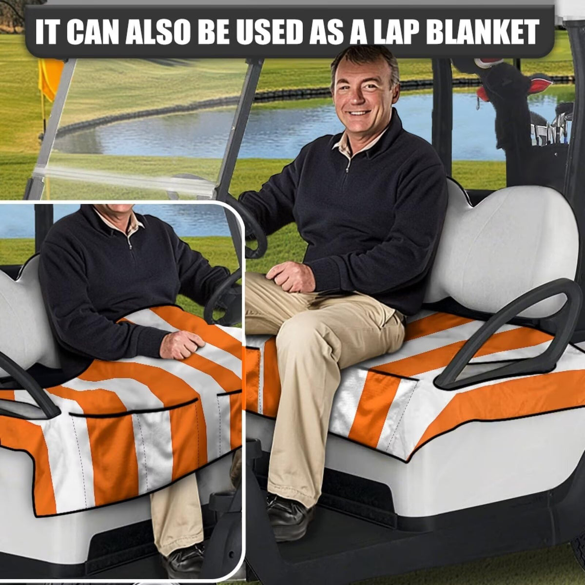 Yspwyqan anti-slip seat cover secures the cushion to the armrest for steady seating