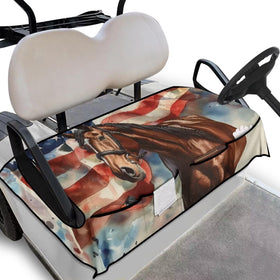 Yspwyqan seat cover in breathable material protects EZGO seats from wear and stains.