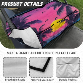 Front view of Yspwyqan seat cover illustrating edge fit and anti-slip backing.
