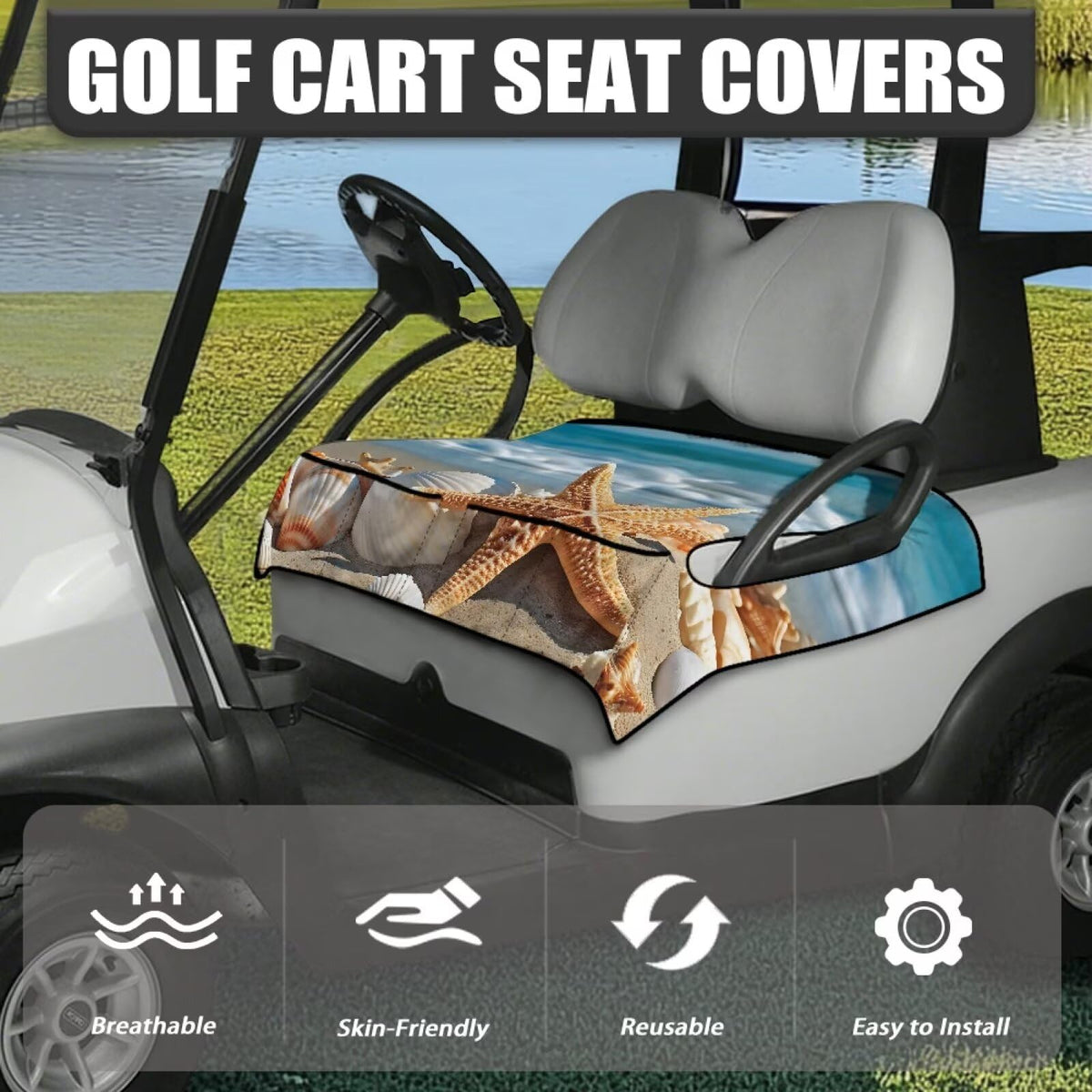 Yspwyqan Starfish seat cover installs quickly with tool-free setup.