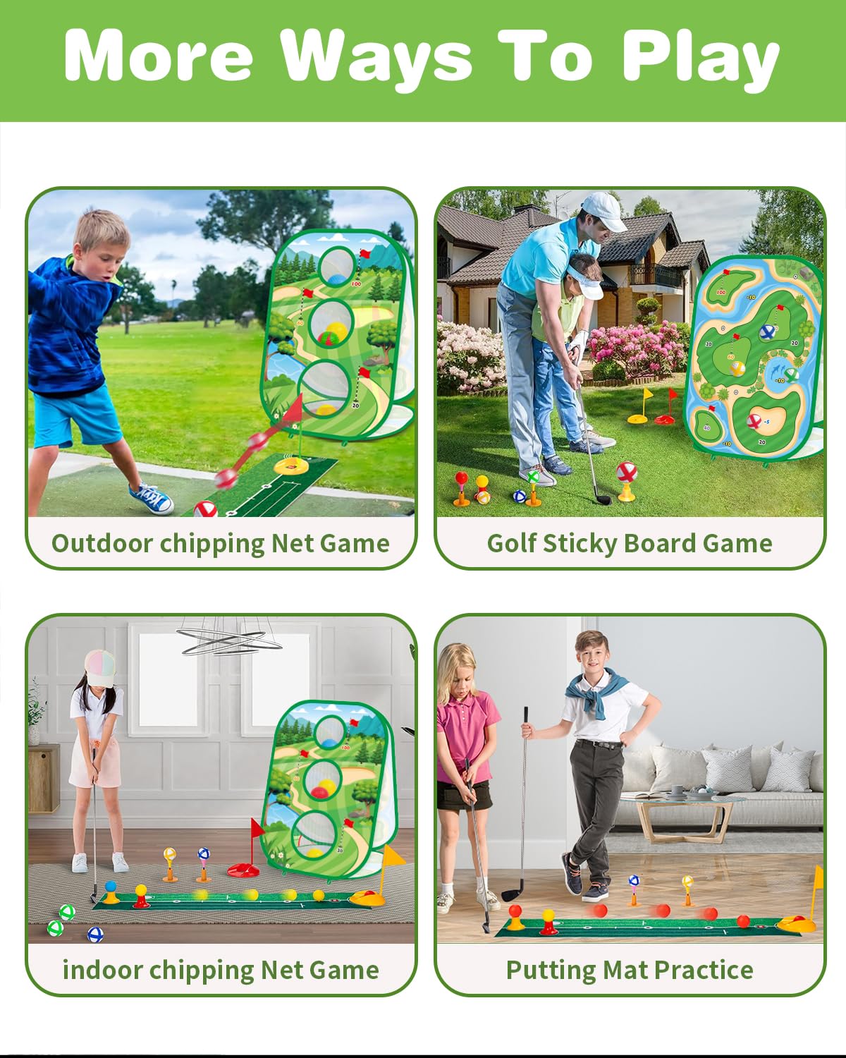 YSZZYSM retractable golf club in use for easy setup
