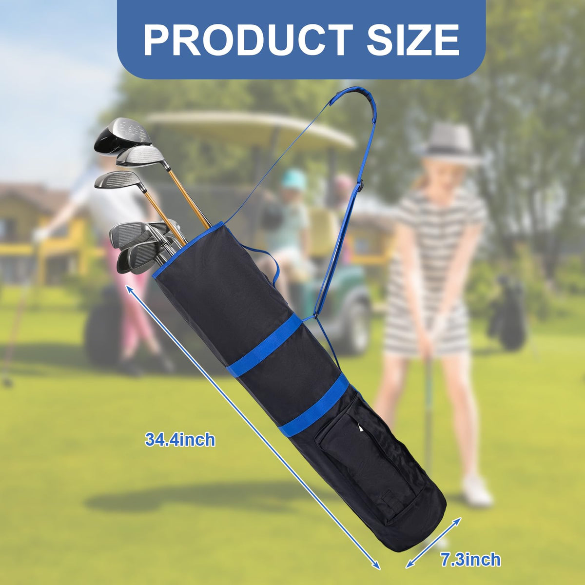 YTDYQFLZH oxford-cloth golf bag provides durable protection for clubs.