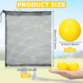 Yunsailing mesh drawstring bags keep balls organized and portable.