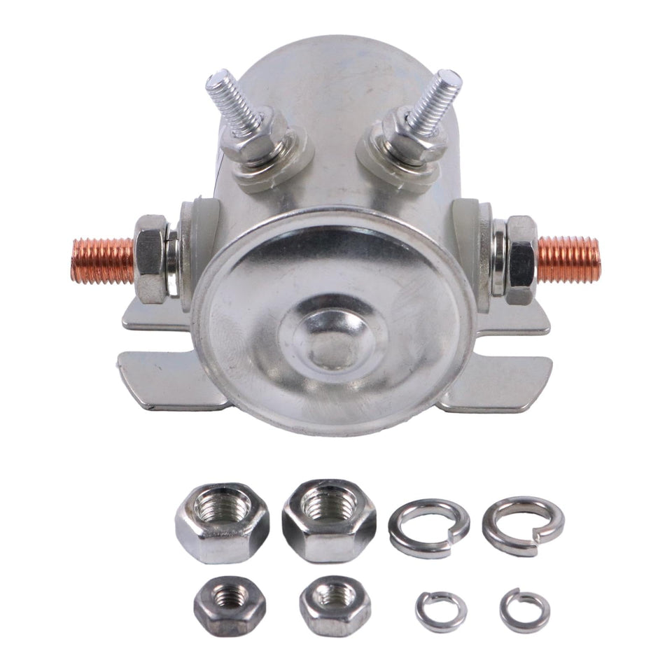 YUVANT 12V 4-terminal golf cart solenoid front view for EZGO Marathon reliability