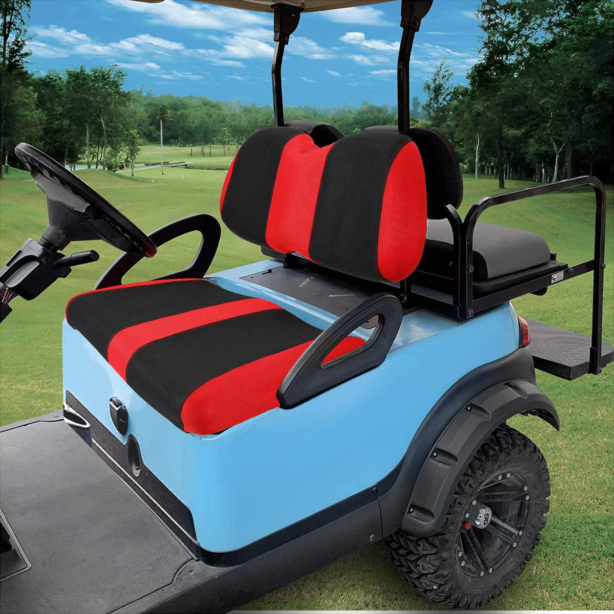 YUWEIDG0769 backrest cover for Club Car Precedent shields the seat and refreshes the cabin.