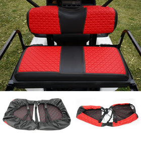 YUWEIDG0769 backrest cover in red vinyl adds premium look and comfort